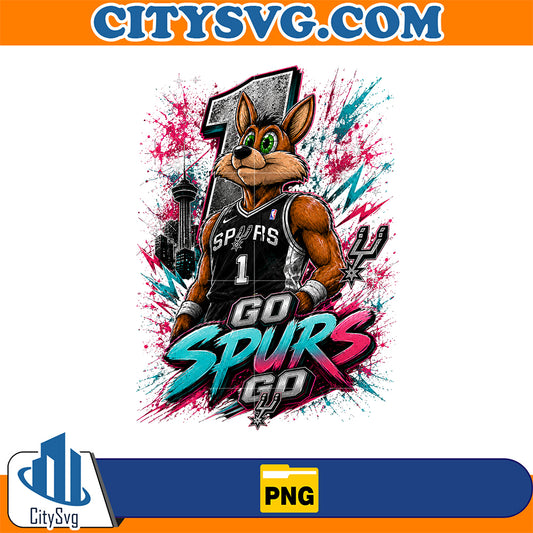 Go-Spurs-Go-Mascot-Basketball-Png-8
