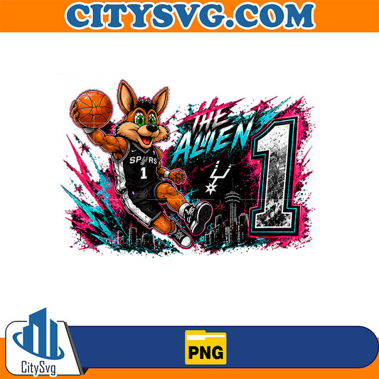 Go-Spurs-Go-The-Alien-Number-One-Png