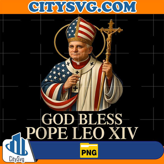 God-Bless-New-Pope-Leo-XIV-Catholic-Church-Faith-Sunday-Mass-Png