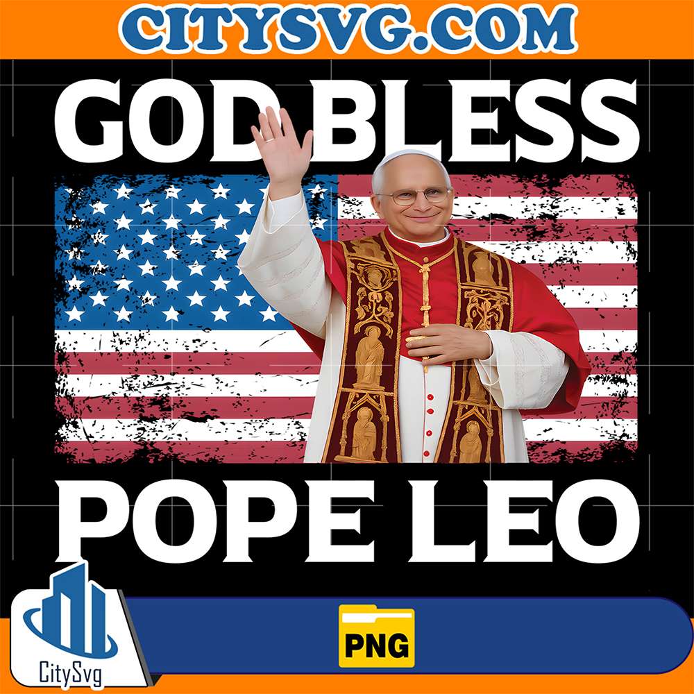 God-Bless-Pope-Leo-US-Pope-Leo-XIV-Png