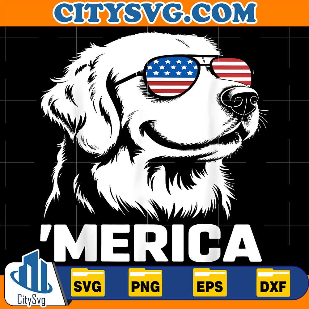 Golden-Retriever-4th-Of-July-Merica-Svg
