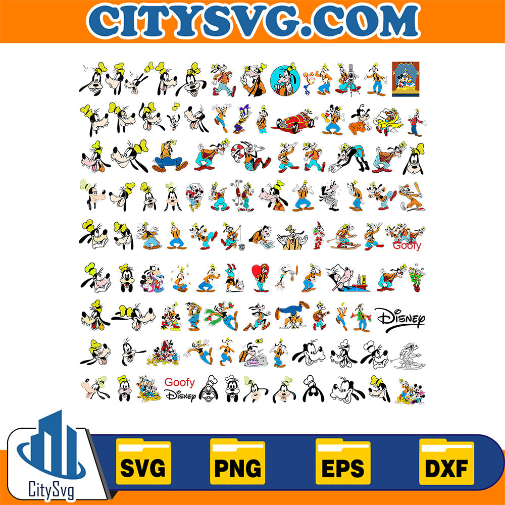 Goofy Bundle Svg CitySvg