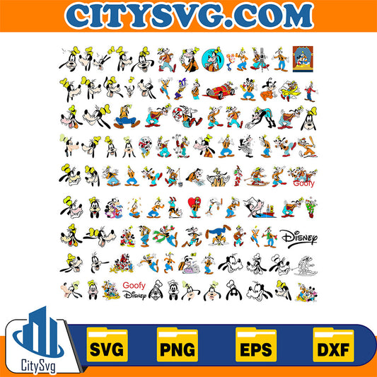 Goofy Bundle Svg CitySvg
