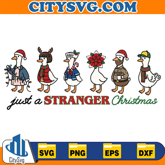 Goose-Just-a-Stranger-Christmas-Svg