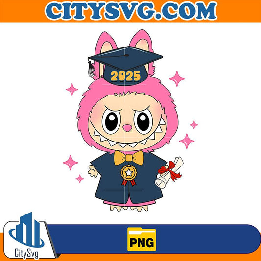 Graduation-Labubu-Pink-Cute-2025-Png