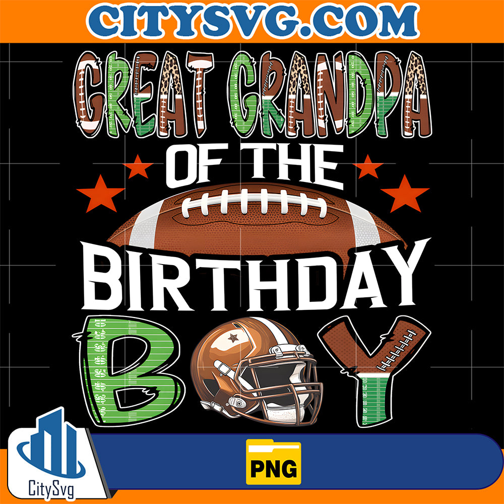 Great-Grandpa-Of-The-Birthday-Boy-Game-Day-Football-Png