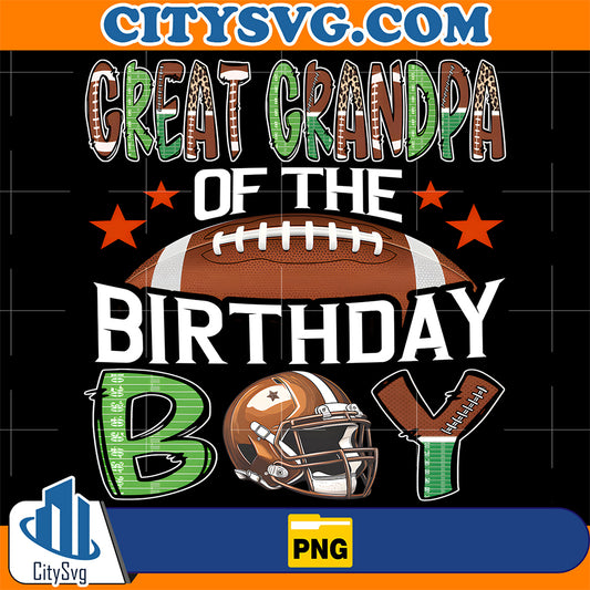 Great-Grandpa-Of-The-Birthday-Boy-Game-Day-Football-Png