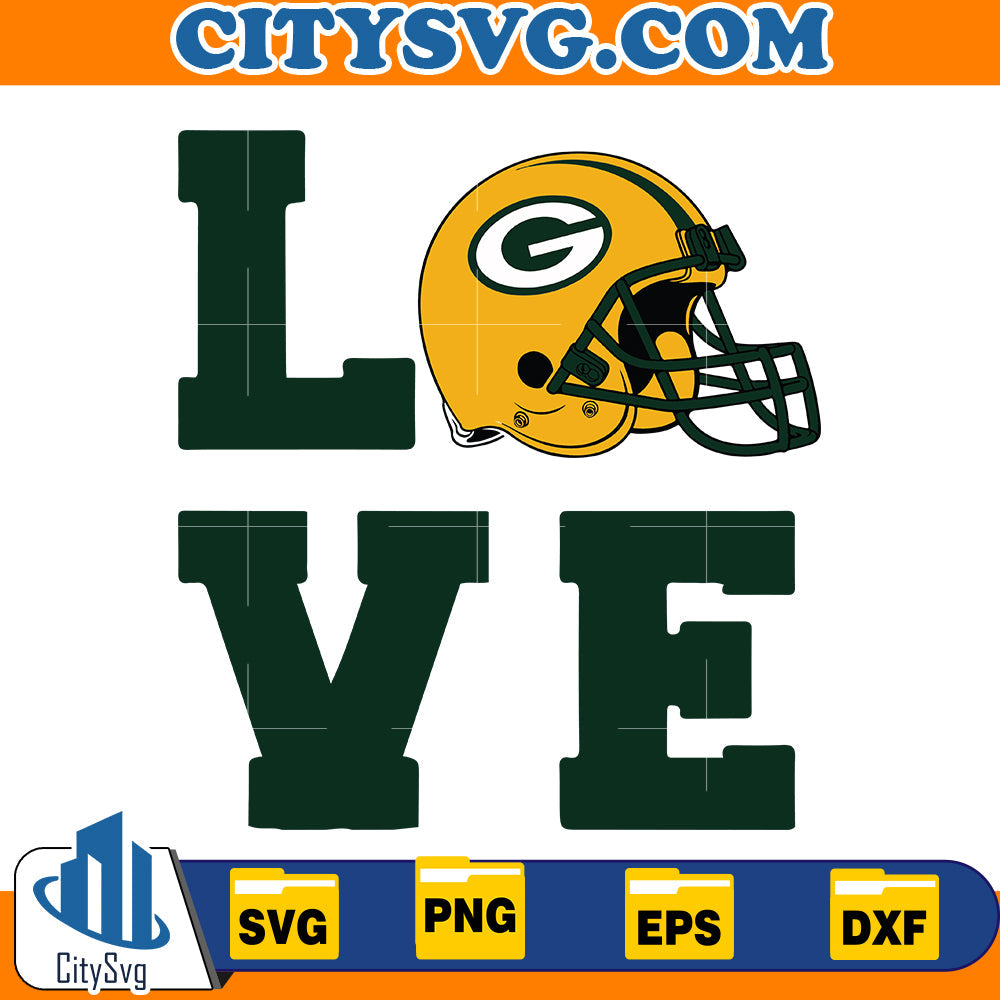 Love Green Bay Packers Svg