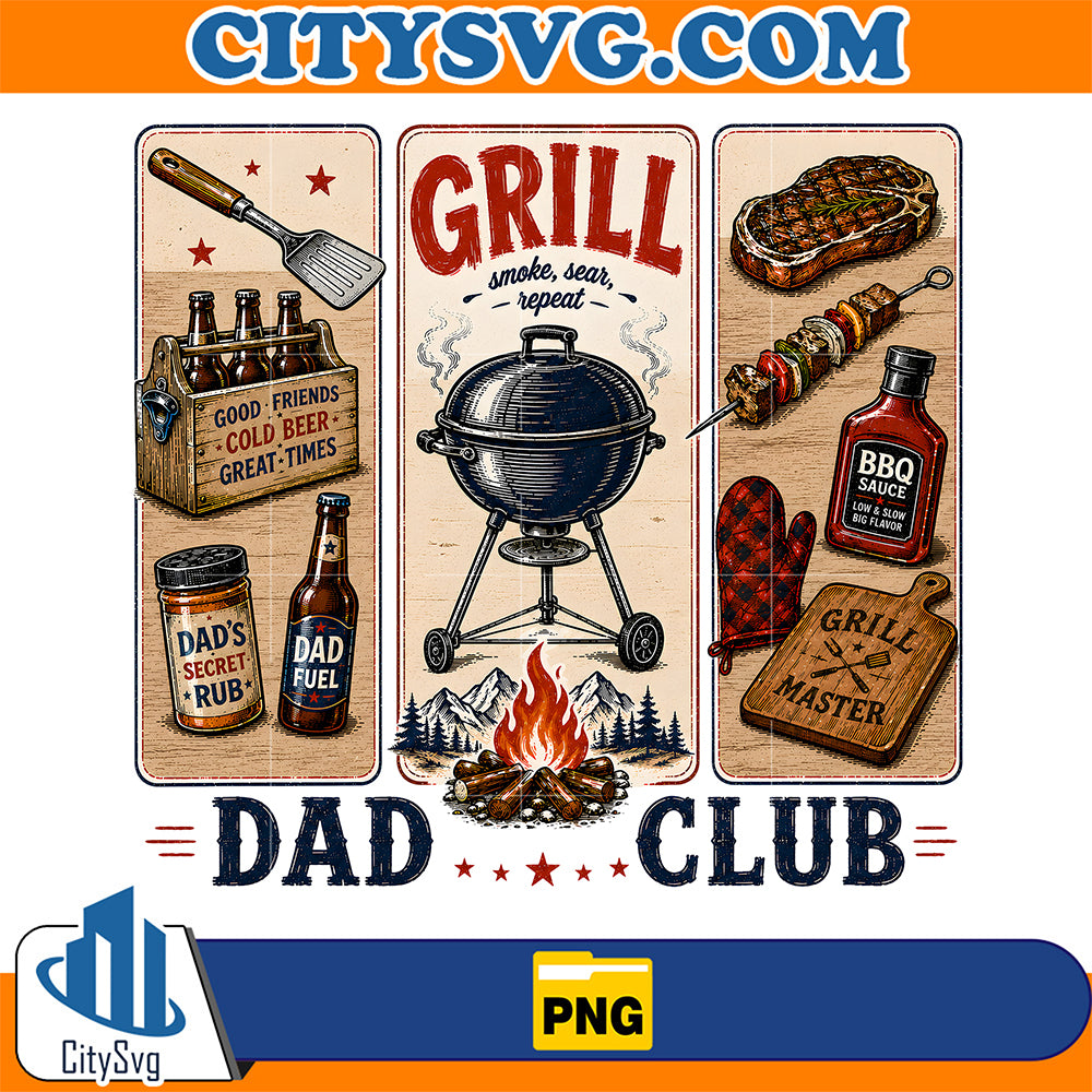 Grill-Dad-Club-Png