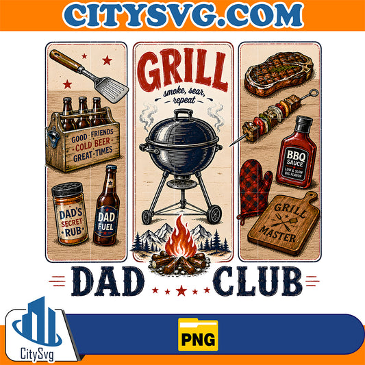 Grill-Dad-Club-Png