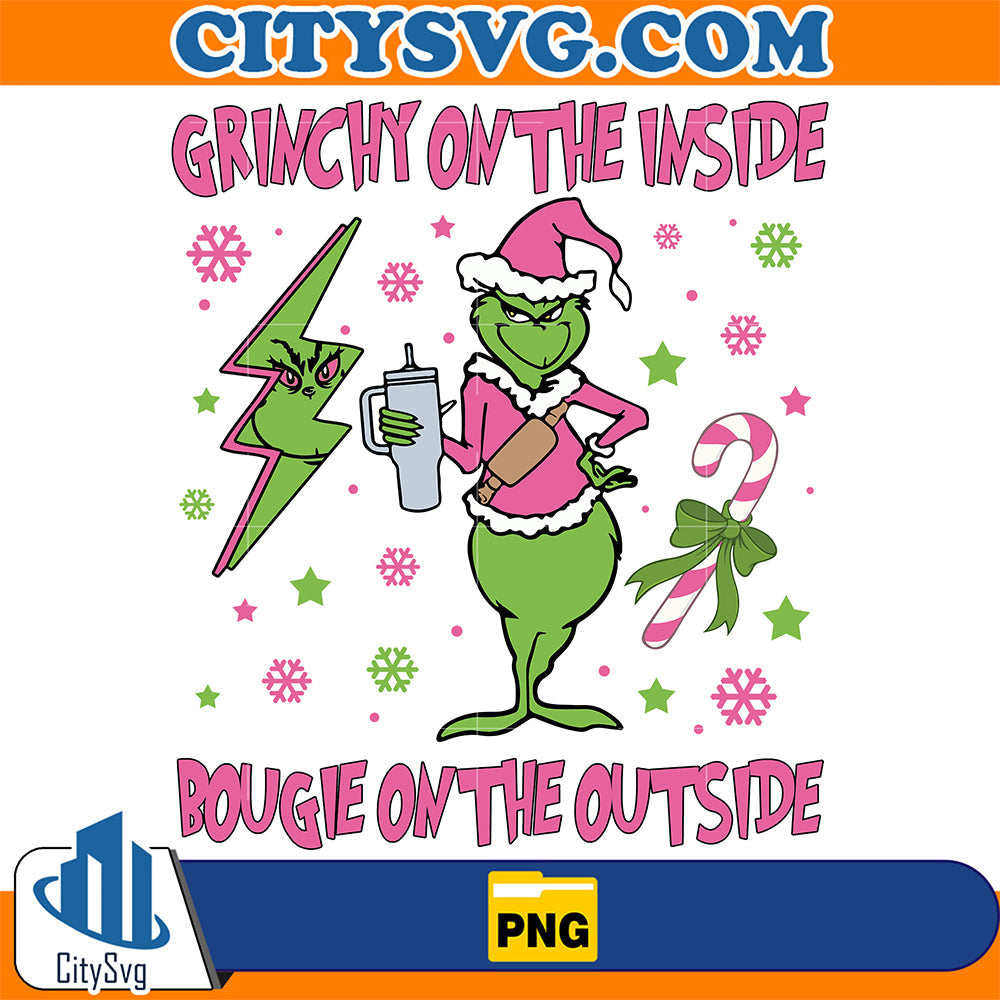 Grinch-On-The-Inside-Bougie-On-The-Outside-Png