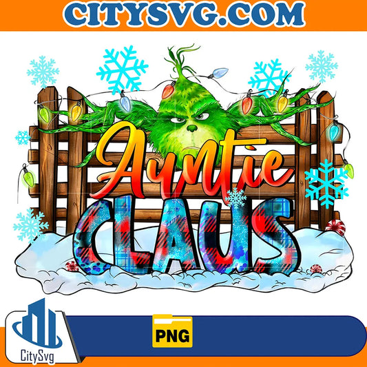 GrinchAuntieClausChristmasPng