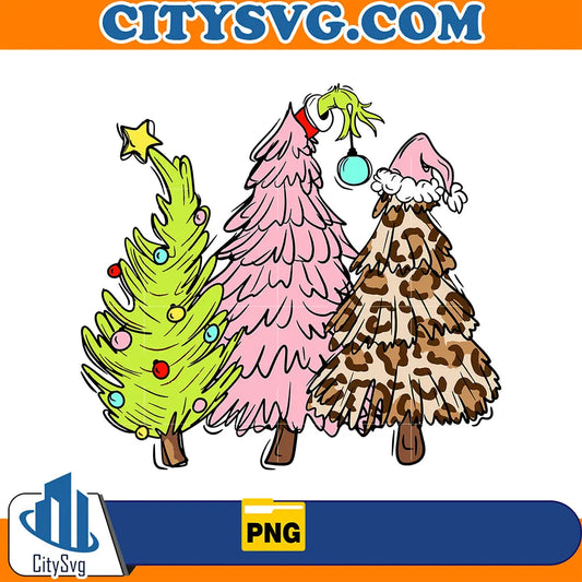 GrinchChristmasTreesPng