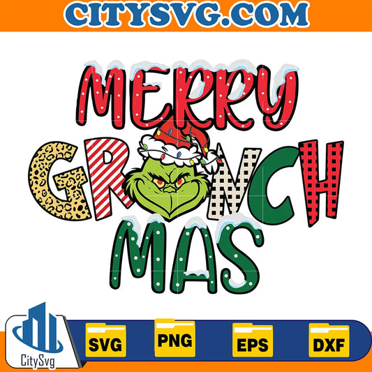 GrinchFaceMerryGrinchmasSvg