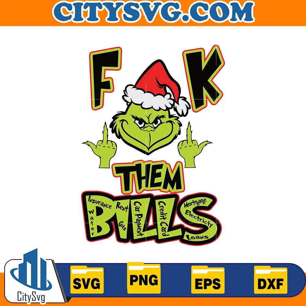 GrinchFuckThemBillsSvg