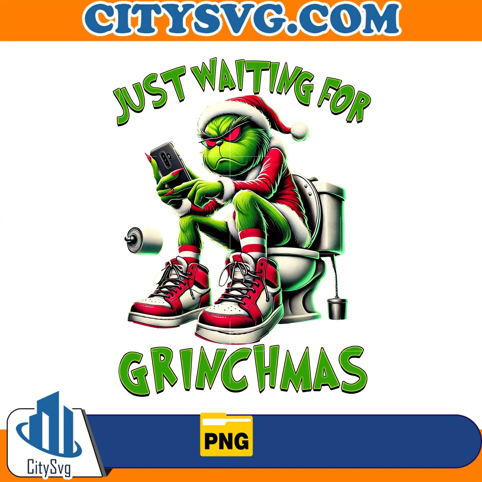 GrinchJustWaitingForChristmasPng