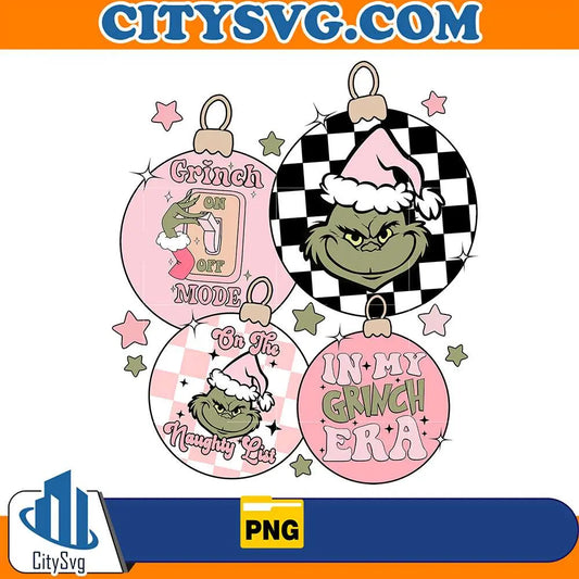GrinchModePinkChristmasPng