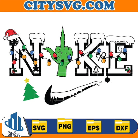 GrinchNikeChristmasSvg