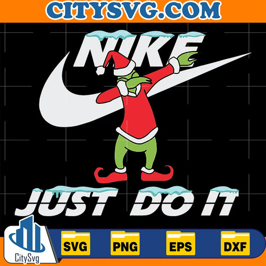 GrinchNikeJustDoItChristmasSvg