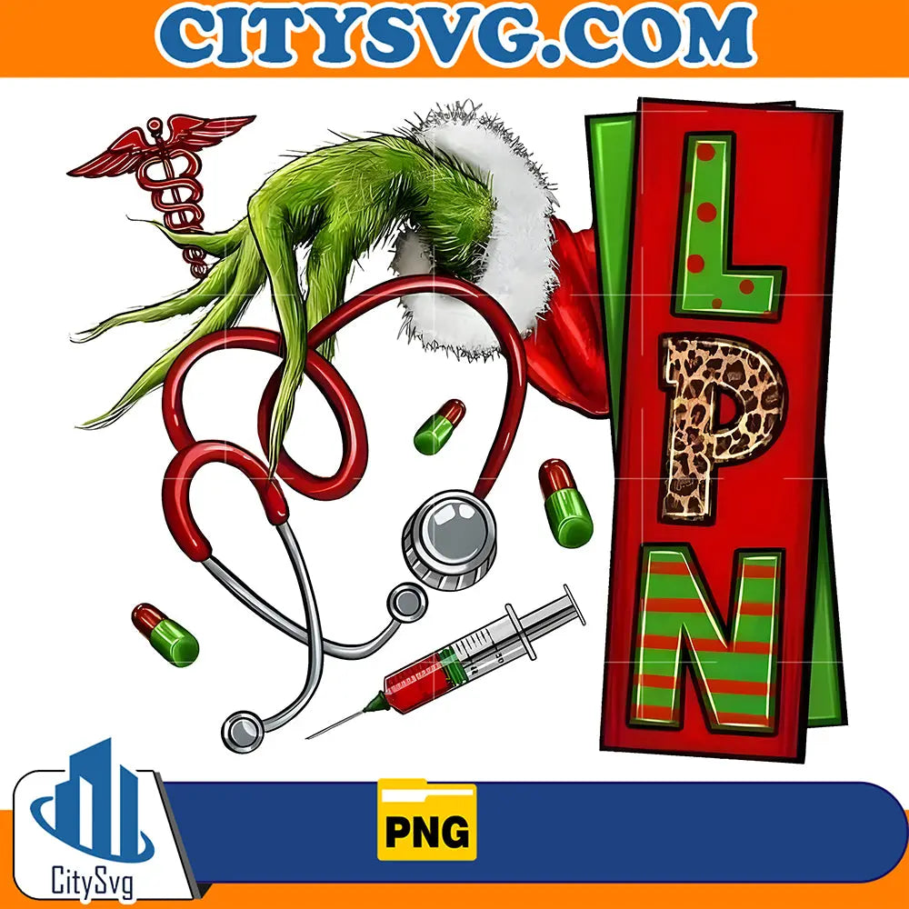 GrinchNurseLPNChristmasPng