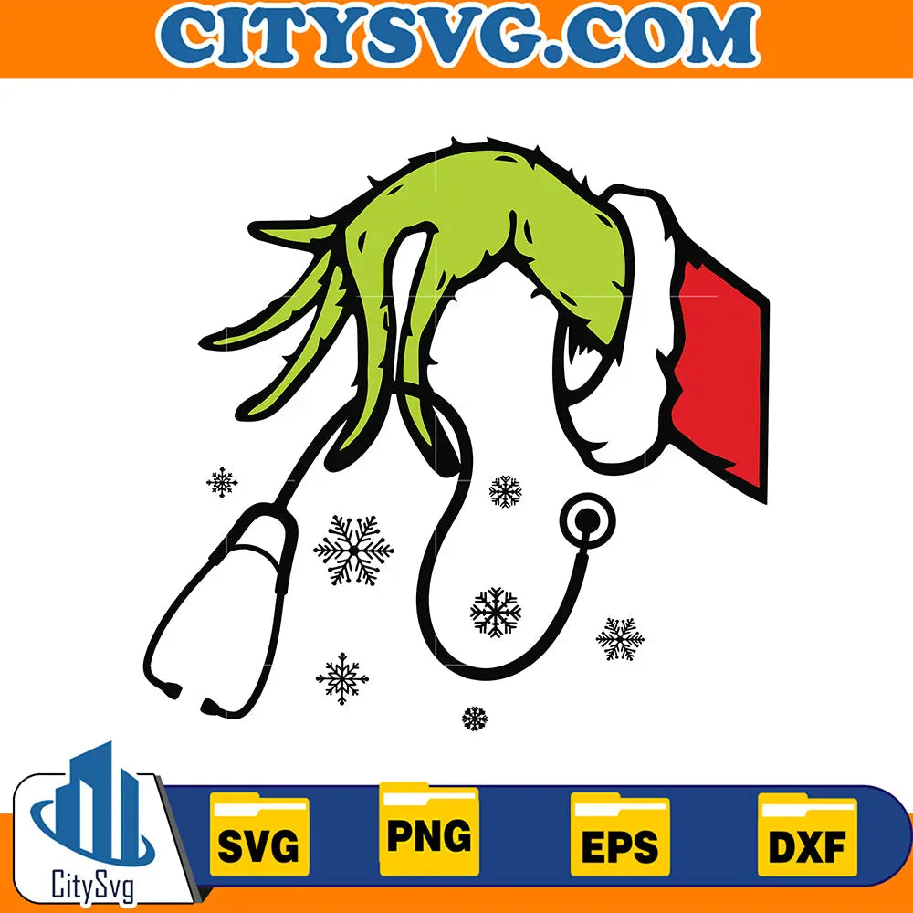 GrinchNuserChristmasSvg
