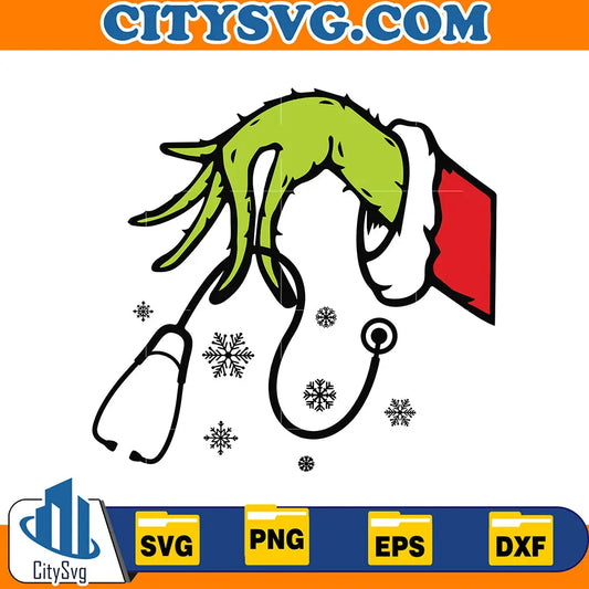 GrinchNuserChristmasSvg