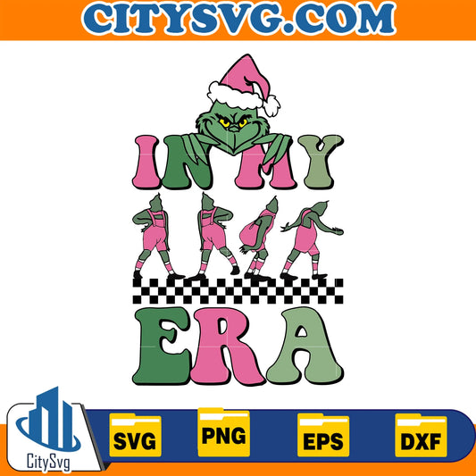 GrinchPinkInMyEraChristmasSvg