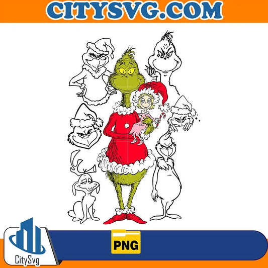 GrinchSantaChristmasPng