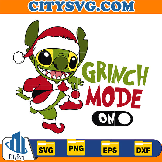 GrinchStitchModeOnCosplaySantaClausSvg