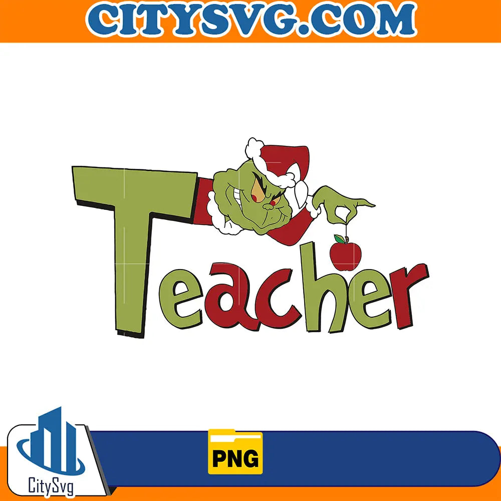 GrinchTeacherChristmasPng