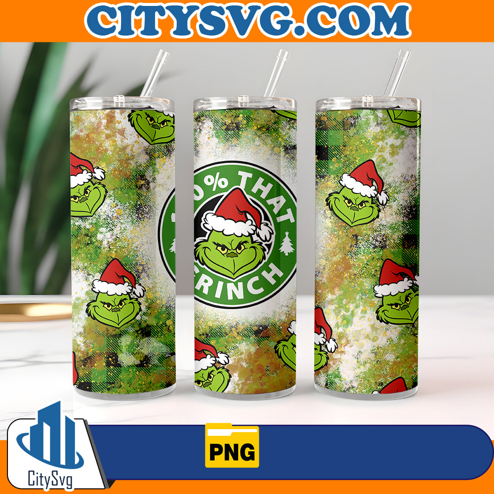 Grinch Tumbler Christmas Png