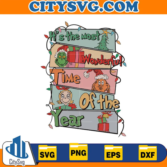 GrinchWonderfulTimeOfTheYearSvg