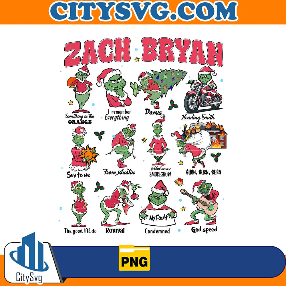 GrinchZachBryanChristmasAlbumsPng