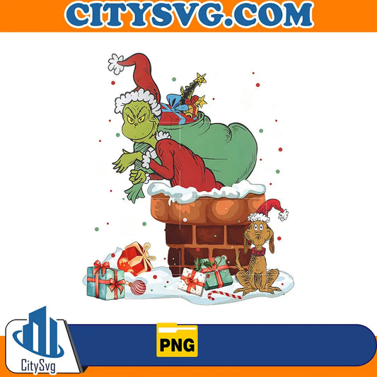 GrinchandMaxDogChristmasVibePng