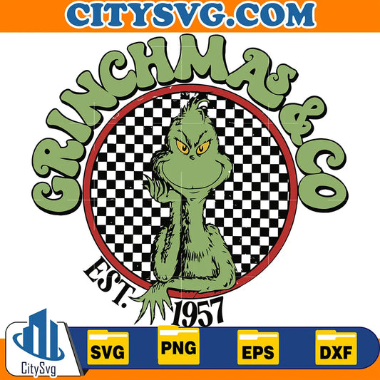 GrinchmasAndCoRetroChristmasSvg