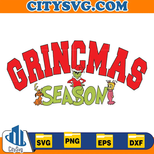 GrinchmasSeasonMaxCindyLouWhoSvg