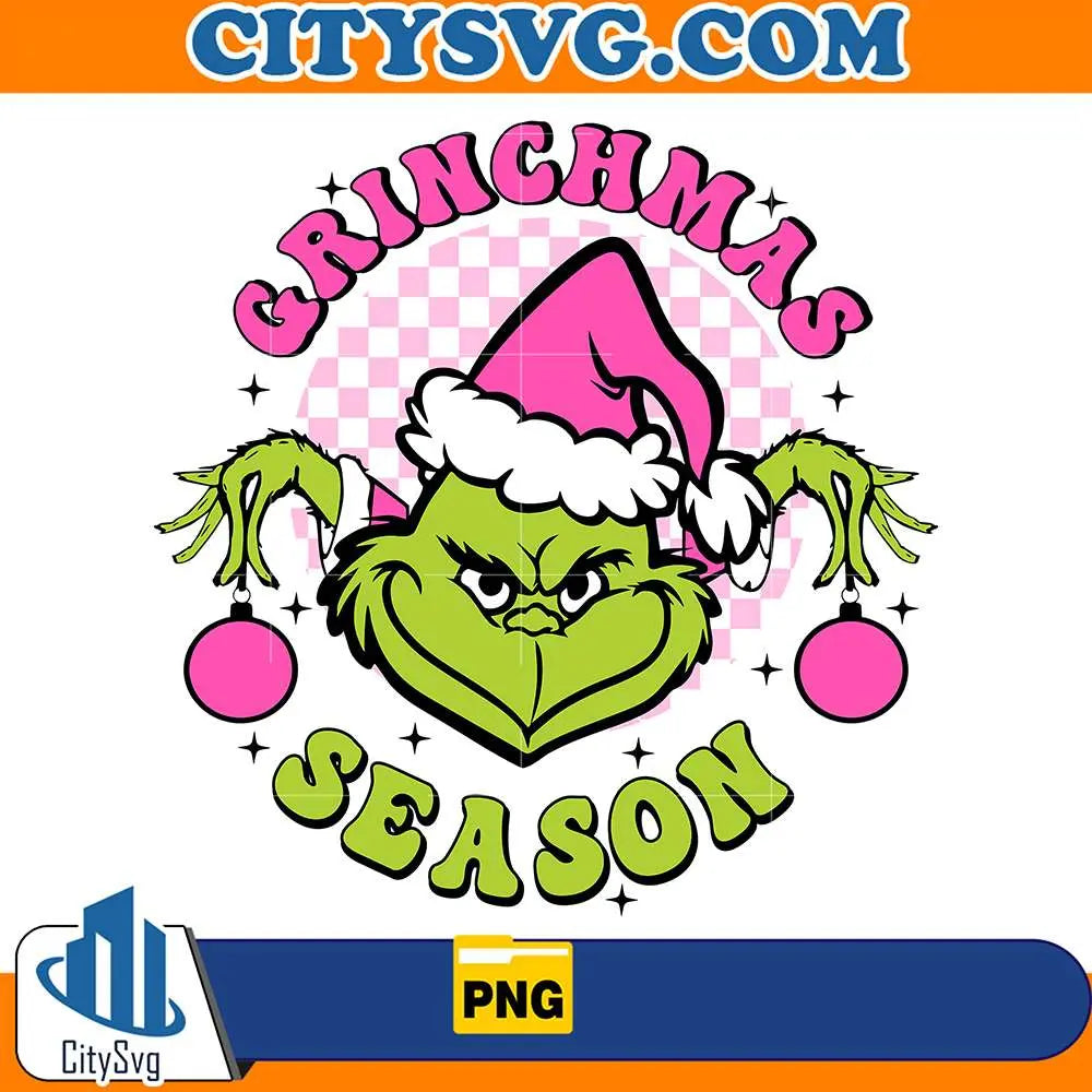 GrinchmasSeasonPinkChristmasPng