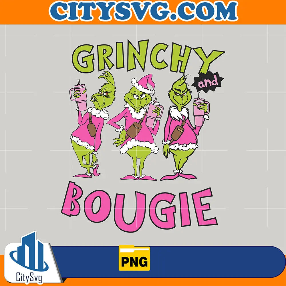 GrinchyAndBougieMeanGrinchPng
