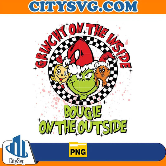 GrinchyOnTheInsideBougieOnTheOutsideChristmasPng_2