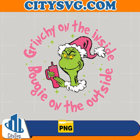 GrinchyOnTheInsideBougieOnTheOutsideGrinchmasPng