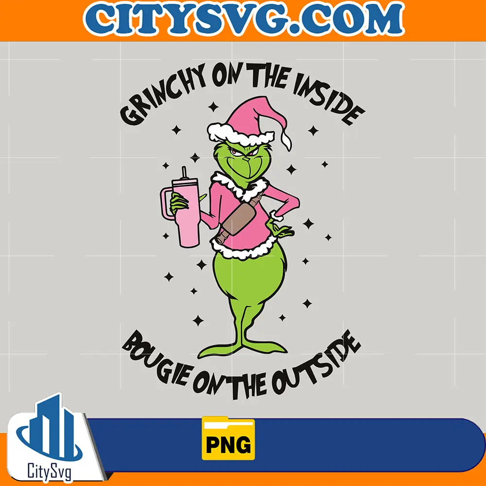 GrinchyOnTheInsideFunnyChristmasGrinchPng