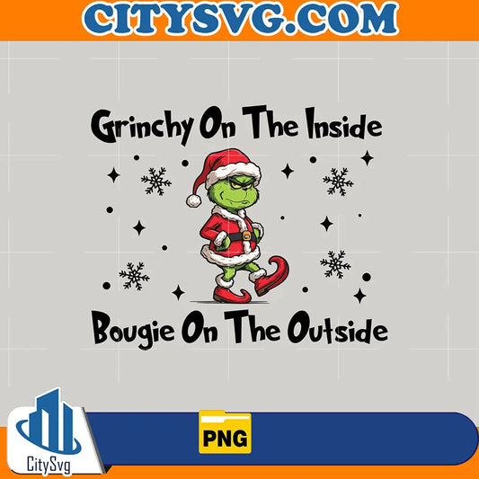 GrinchyOnTheInsideSantaVibePng