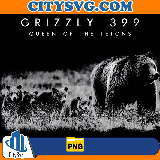 Grizzly 399,QUeen of the Tetons Png CitySvg