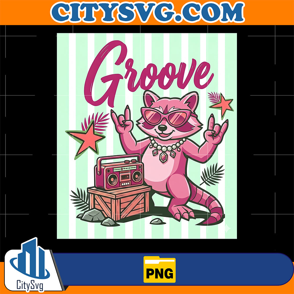 Groove-Raccoon-Music-Png