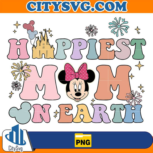 Groovy-Disney-Happiest-Mom-On-Earth-Png