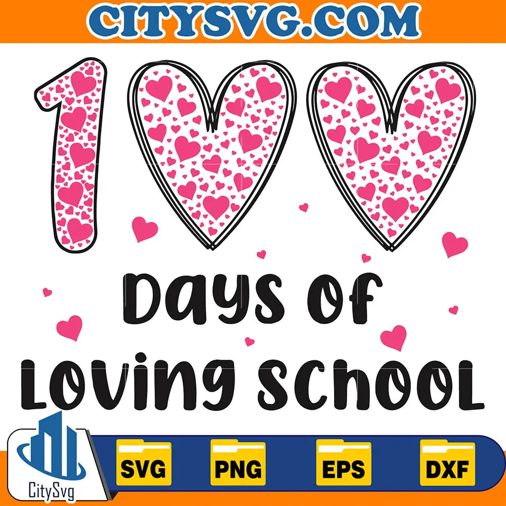 Groovy100DaysofLovingSchoolSvg
