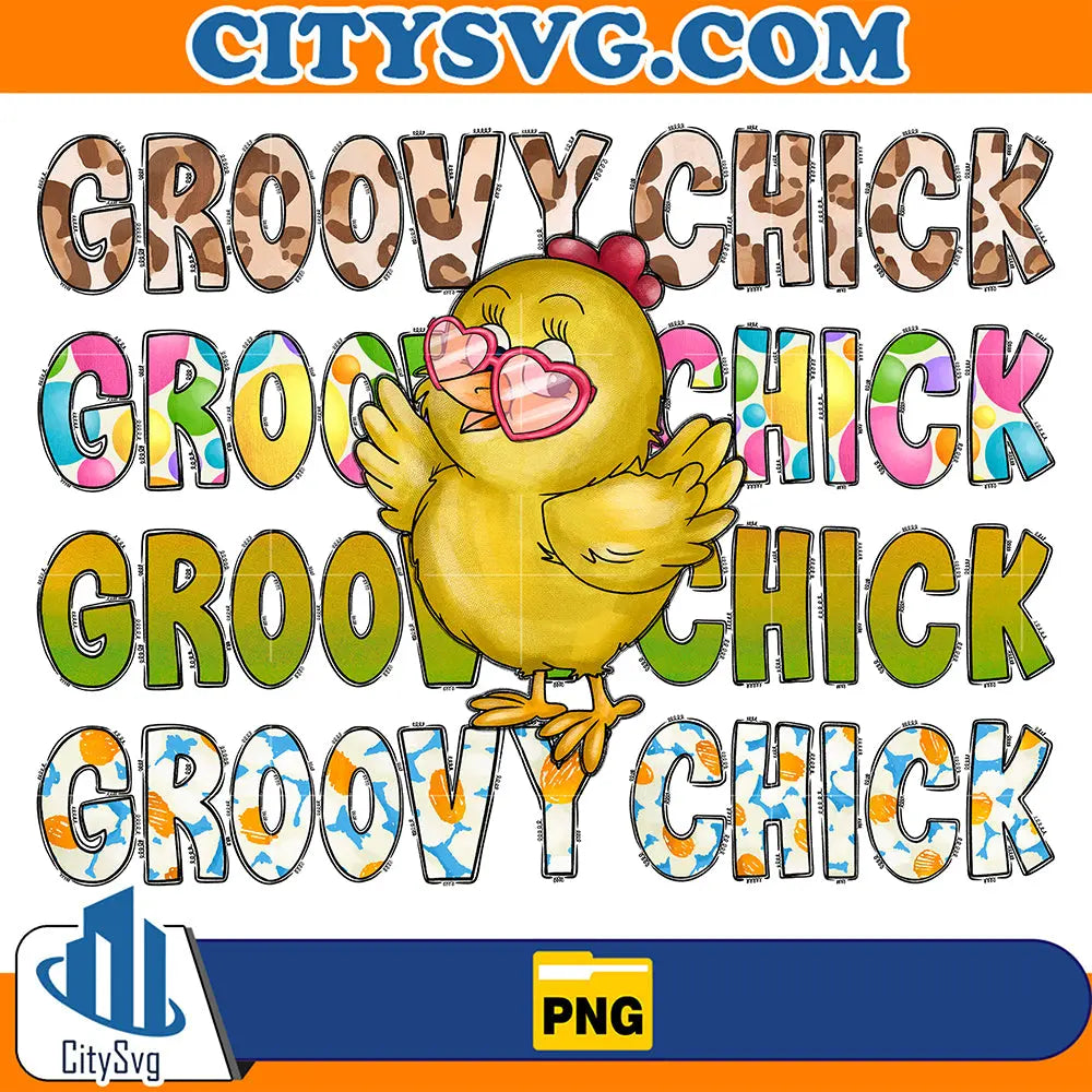 GroovyChickSublimationPng