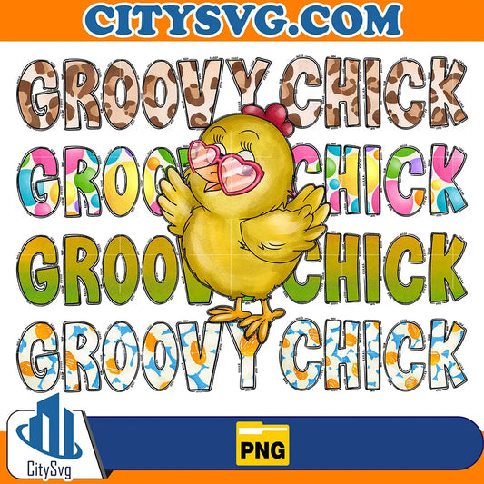 GroovyChickSublimationPng