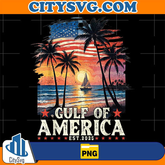 Gulf-Of-America-Est-2025-American-Flag-Gulf-Mexico-Png