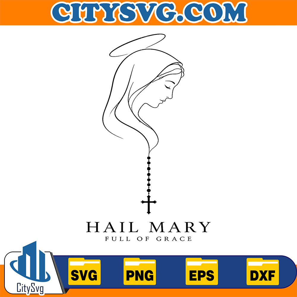 Hail-Mary-Full-Of-Grace-Svg